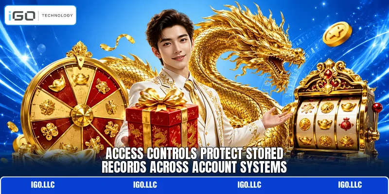 Access controls protect stored records across account systems