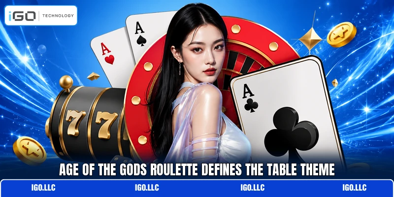 Age of the Gods Roulette defines the table theme