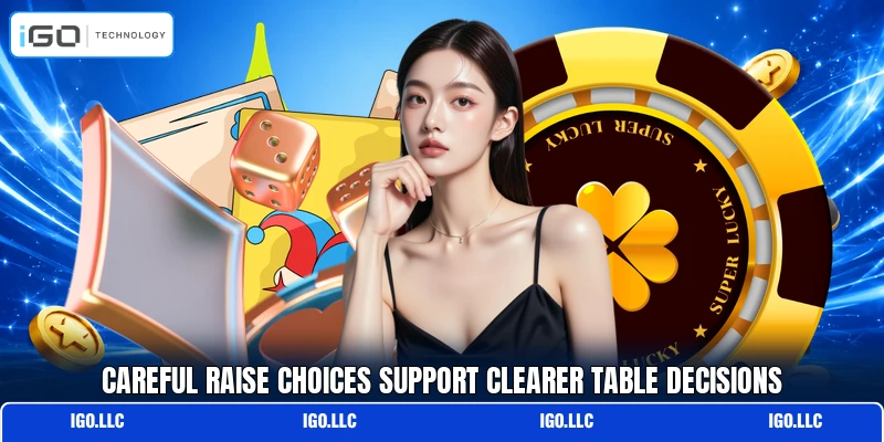 Careful raise choices support clearer table decisions
