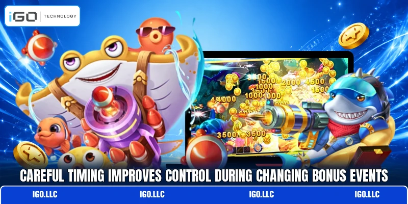 Careful timing improves control during changing bonus events