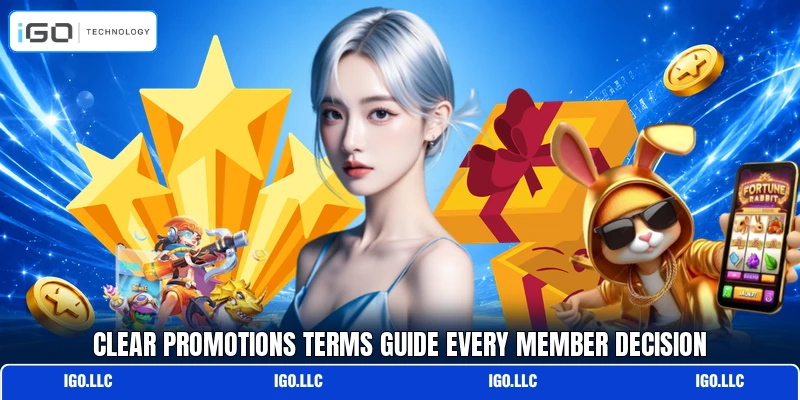 Clear promotions terms guide every member decision