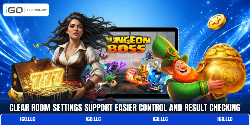 Clear room settings support easier control and result checking
