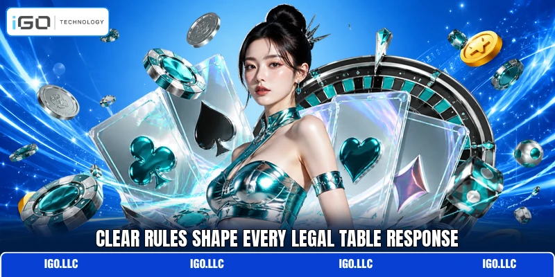 Clear rules shape every legal table response