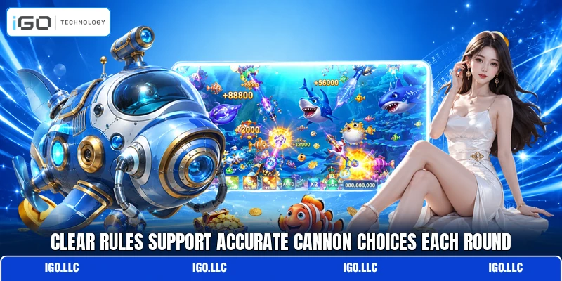 Clear rules support accurate cannon choices each round