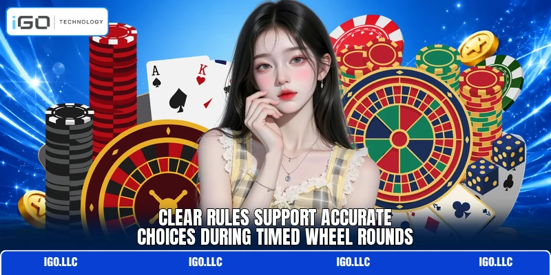 Clear rules support accurate choices during timed wheel rounds