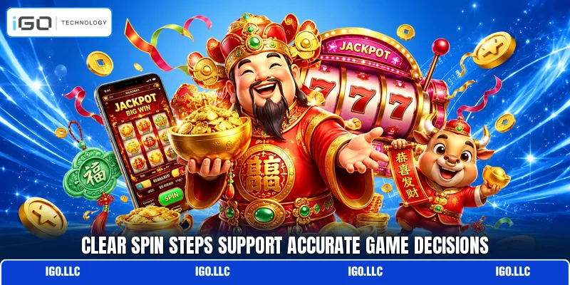 Clear spin steps support accurate game decisions
