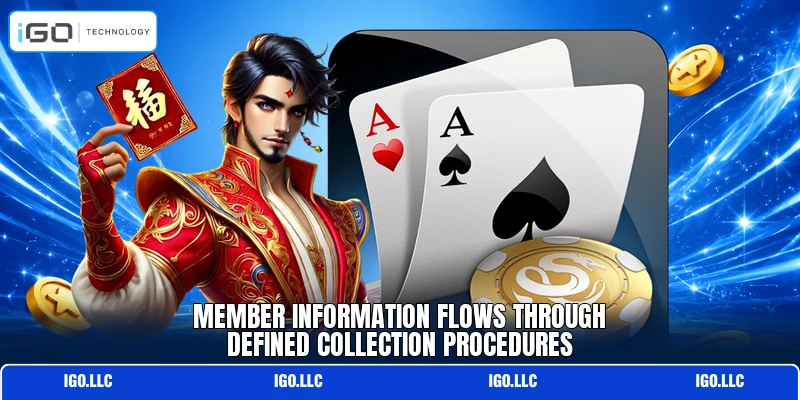 Member information flows through defined collection procedures