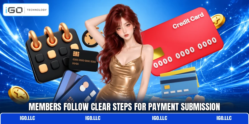 Members follow clear steps for payment submission