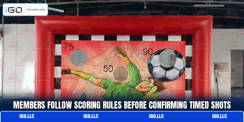 Members follow scoring rules before confirming timed shots