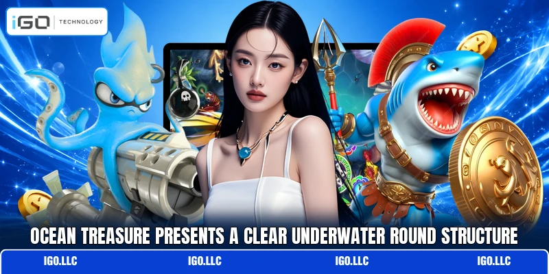 Ocean Treasure presents a clear underwater round structure