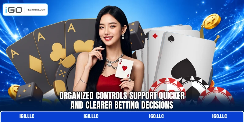 Organized controls support quicker and clearer betting decisions