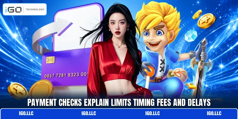 Payment checks explain limits timing fees and delays