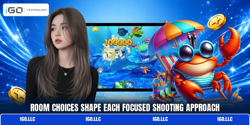 Room choices shape each focused shooting approach