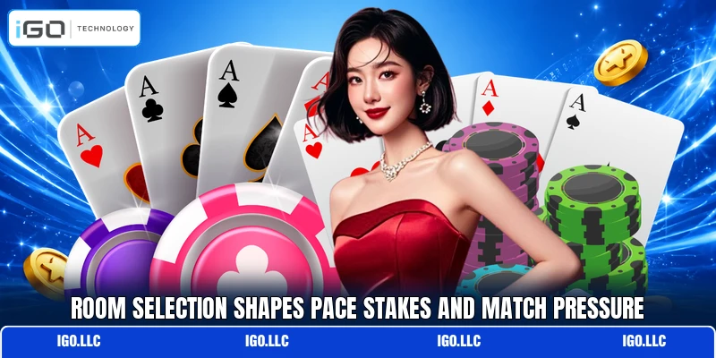 Room selection shapes pace stakes and match pressure