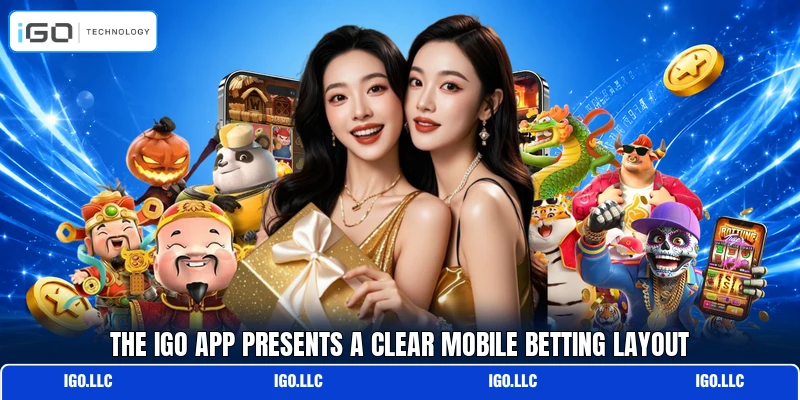 The IGO app presents a clear mobile betting layout
